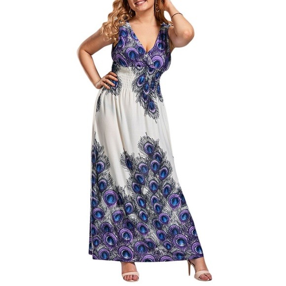 CheekyChic Dresses & Skirts - PREORDER NWT Plus Size V Neck Maxi Dress